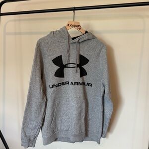 Under Armour Gray Logo Hoodie Pullover